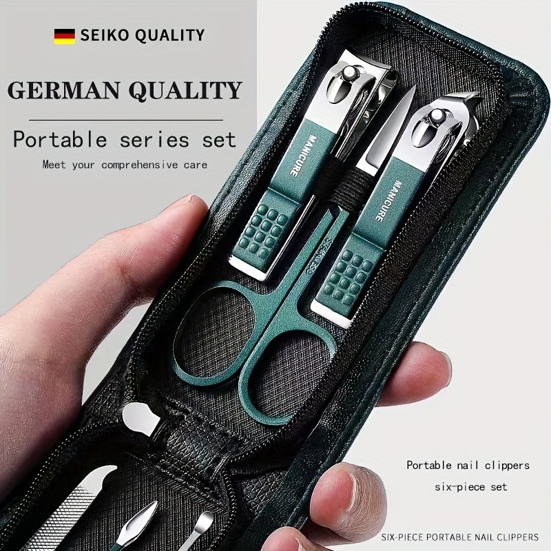Men'S Grooming Set Gift - 6PCS Nail Clipper Set, Manicure Kit