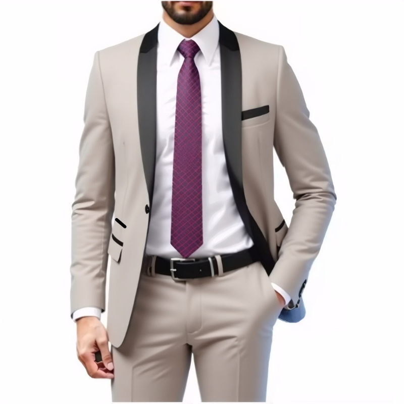 Men Grooming Outfit - Groom Weddingpiece Suit for Men Middle-aged