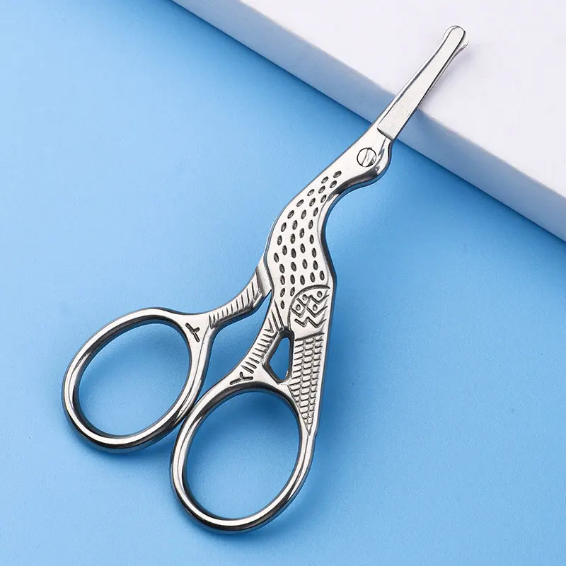 Men'S Grooming Eyebrow Trimming - Professional Stainless Steel Stork Scissors for