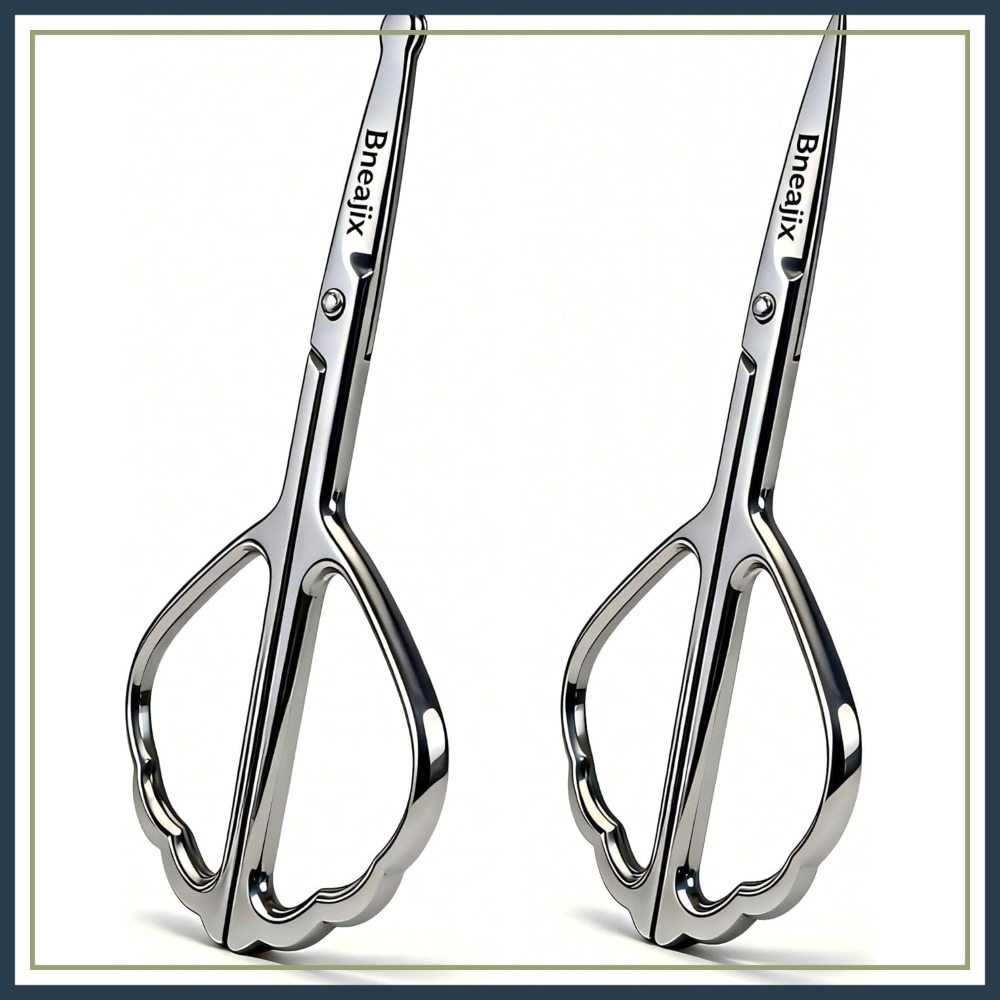 Men'S Grooming Eyebrow Trimming - 2PCS Stainless Steel Safety Nose Hair