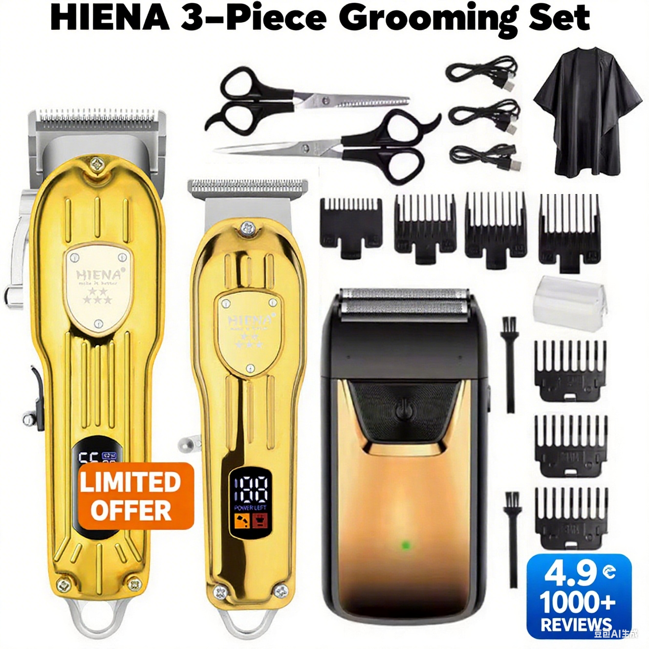 Men'S Grooming Eyebrow Trimming - HIENA hair machine 3 in1/1pc Hair