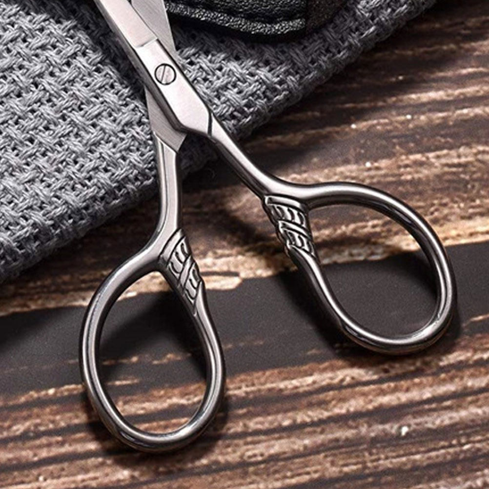 Men'S Grooming Eyebrow Trimming - 2Pcs Stainless Steel Eyebrow Scissors Small