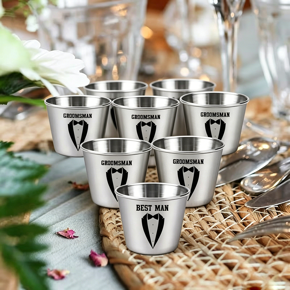 Custom Groomsman Shot Glass Se - Men'S Grooming Set Gift avis et prix