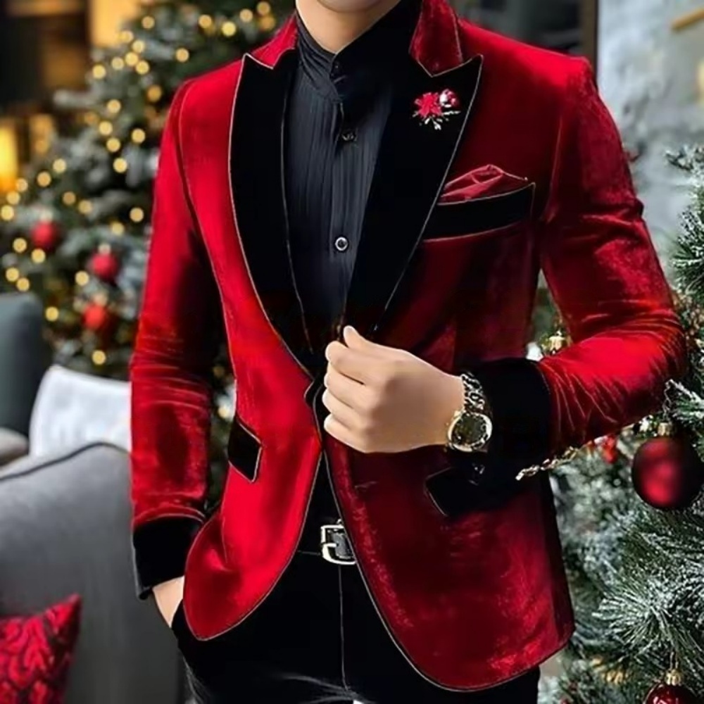 Formal Velvet Men Suits Fashio - Men Grooming Outfit avis et prix