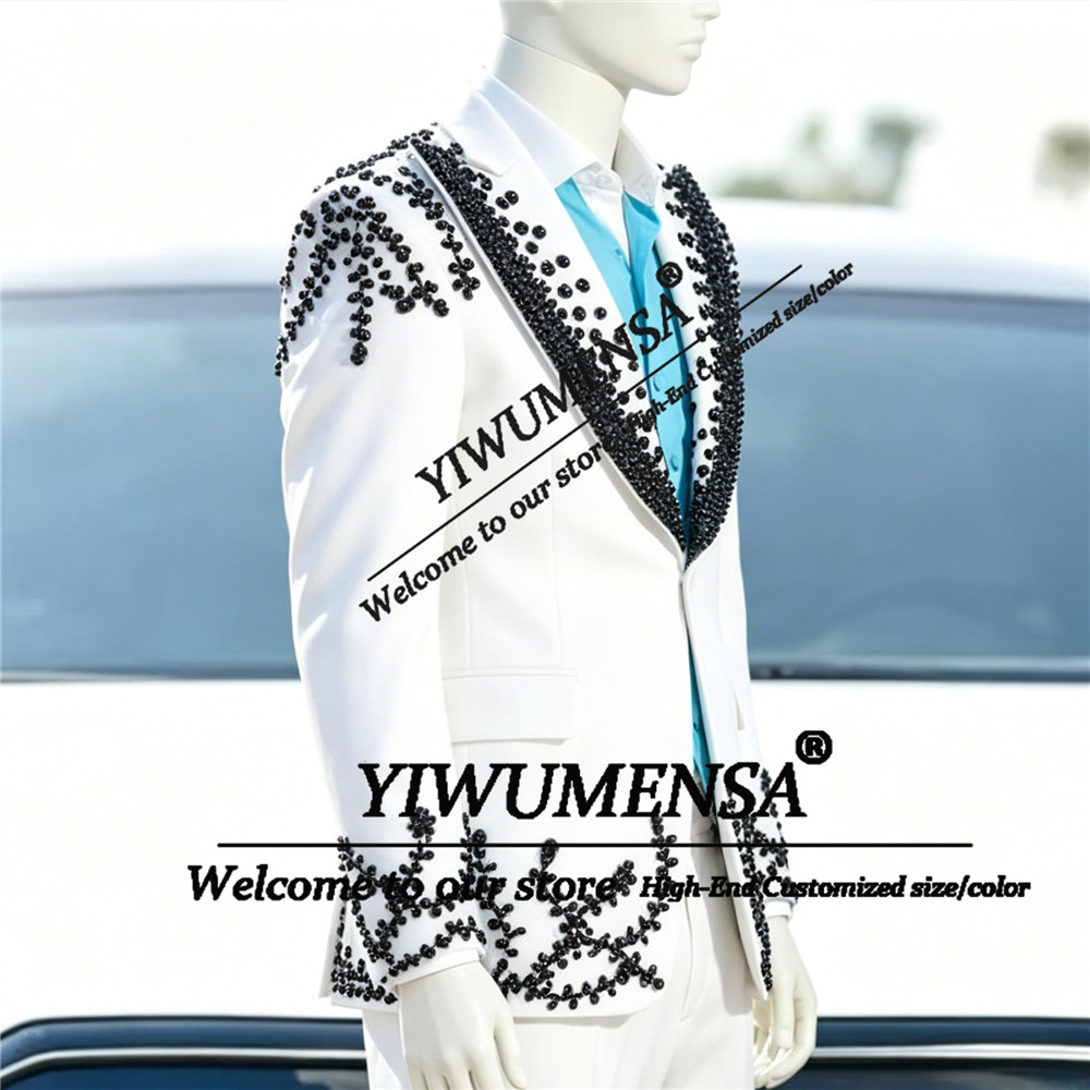 Male Fashion Pearls Suits Men  - Men Grooming Outfit avis et prix