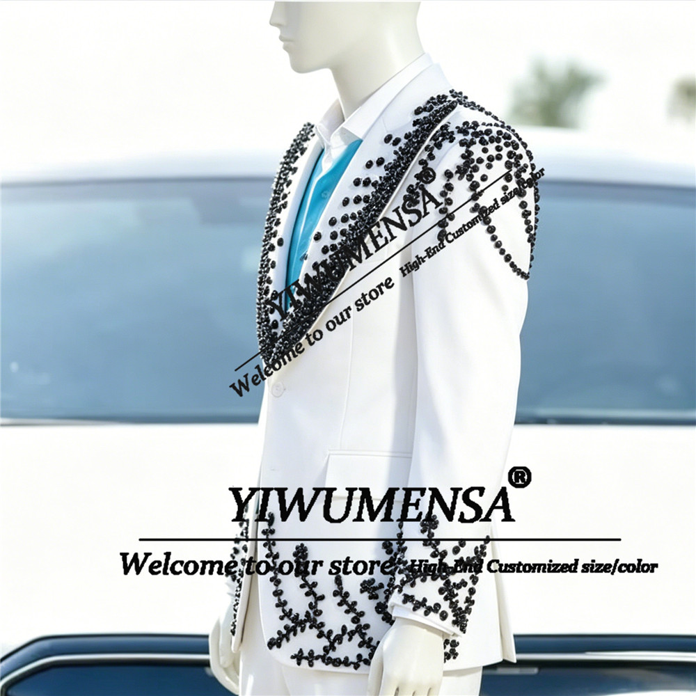 Male Fashion Pearls Suits Men  - Men Grooming Outfit avis et prix