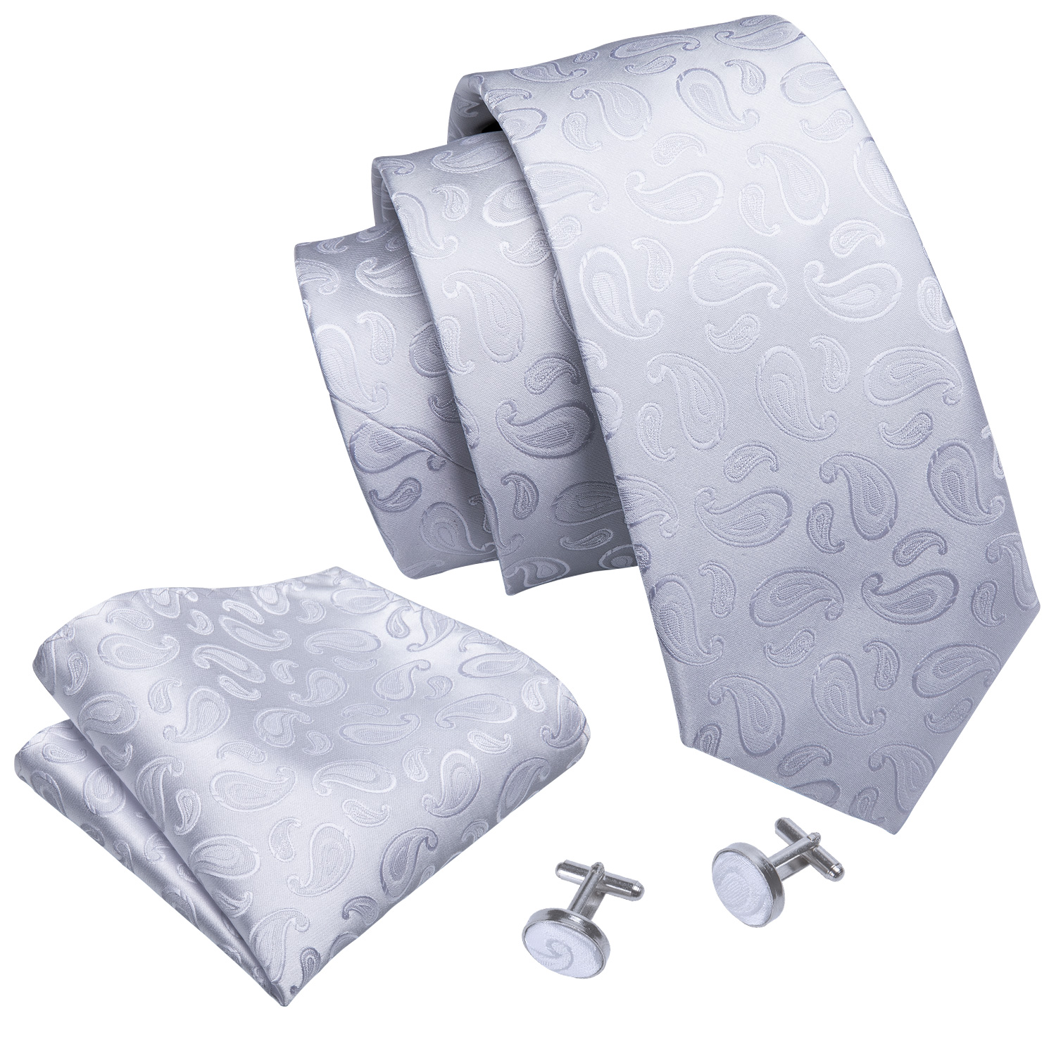 Fashion Silk White Mens Weddin - Men'S Grooming Set Gift avis et prix