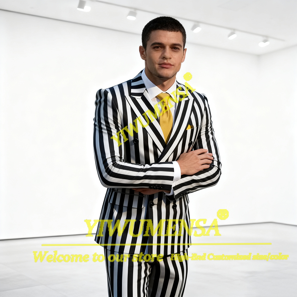 British Style Wide Stripes Sui - Men Grooming Outfit avis et prix
