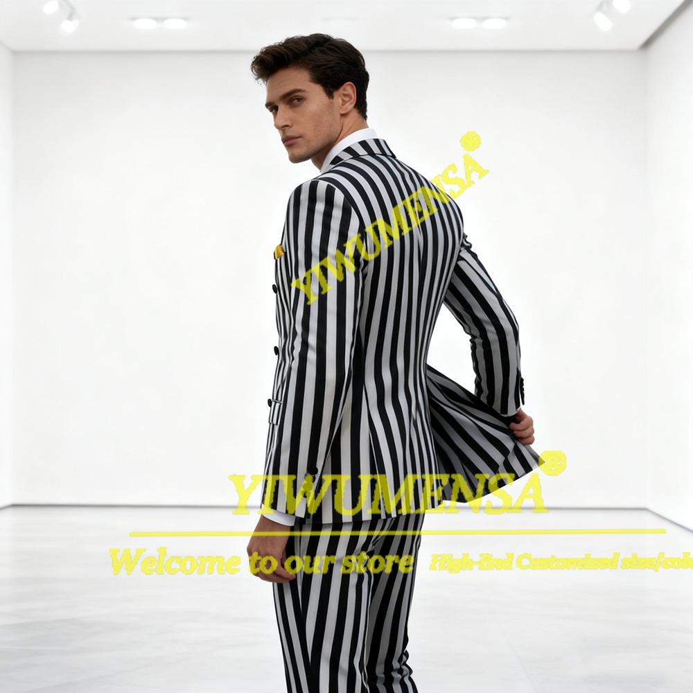 British Style Wide Stripes Sui - Men Grooming Outfit avis et prix