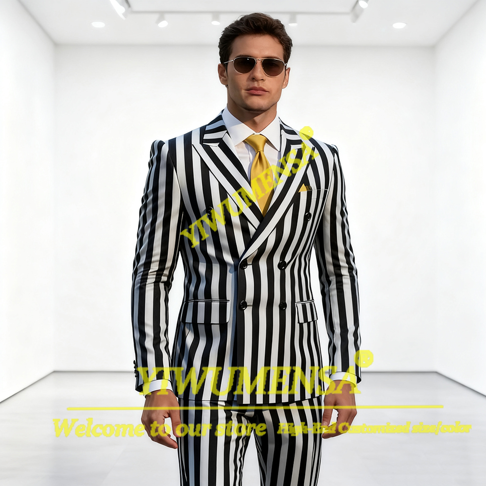 British Style Wide Stripes Sui - Men Grooming Outfit avis et prix