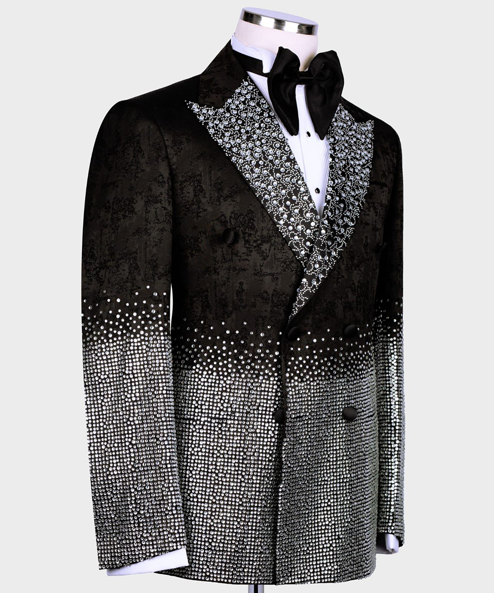 Silver Crystal Men Wedding Tux - Jack Men'S Grooming avis et prix