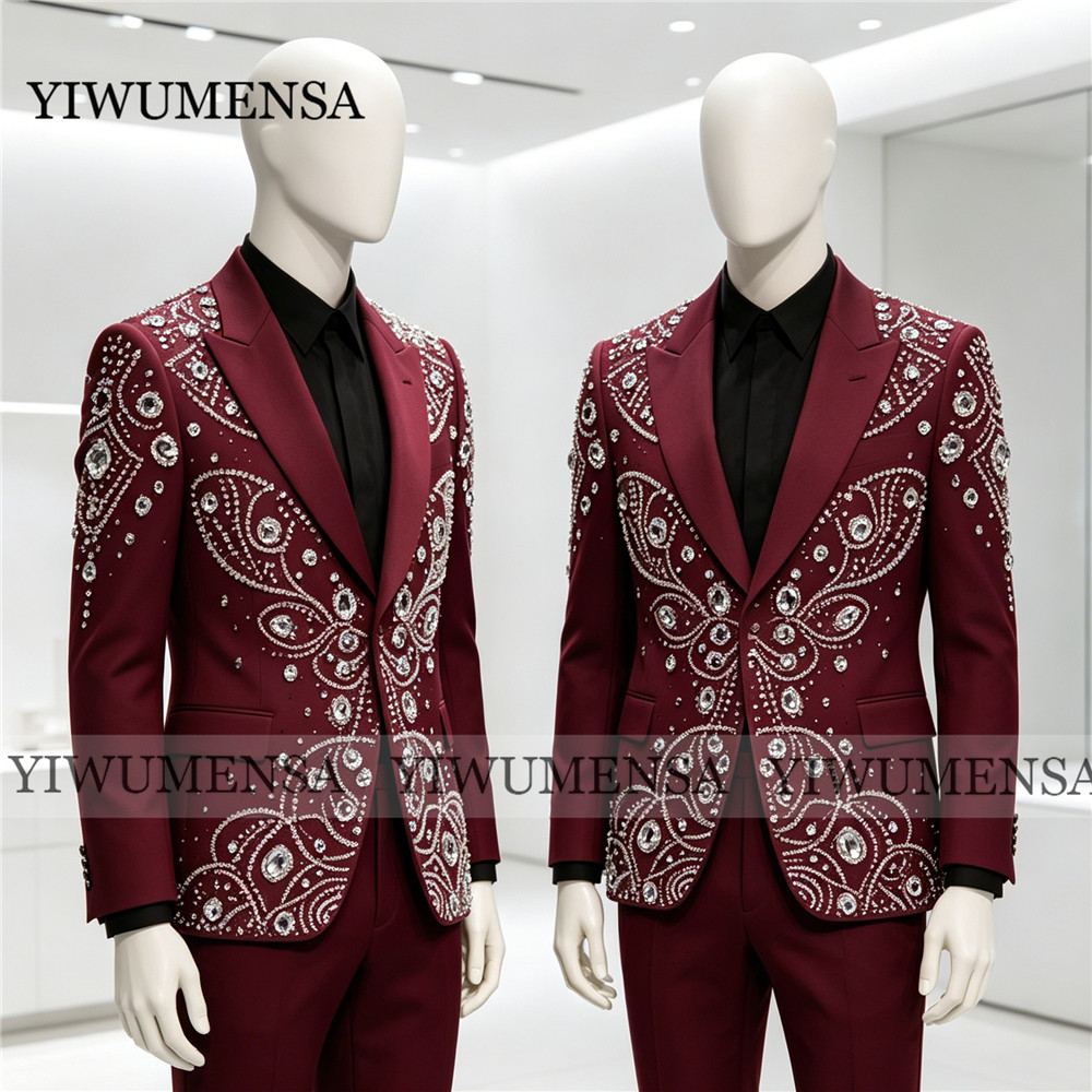 Exquisite Men's Suit For Weddi - Men Grooming Outfit avis et prix