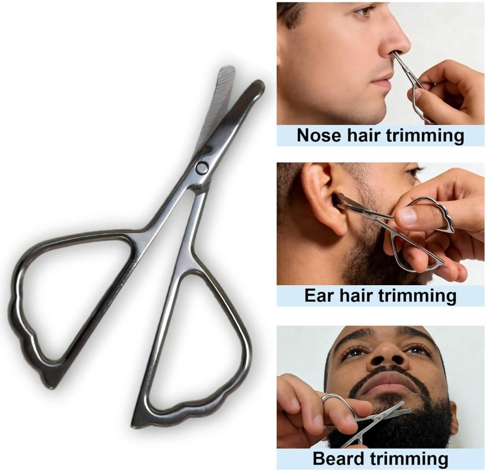 2PCS Stainless Steel Safety No - Men'S Grooming Eyebrow Trimming avis et prix