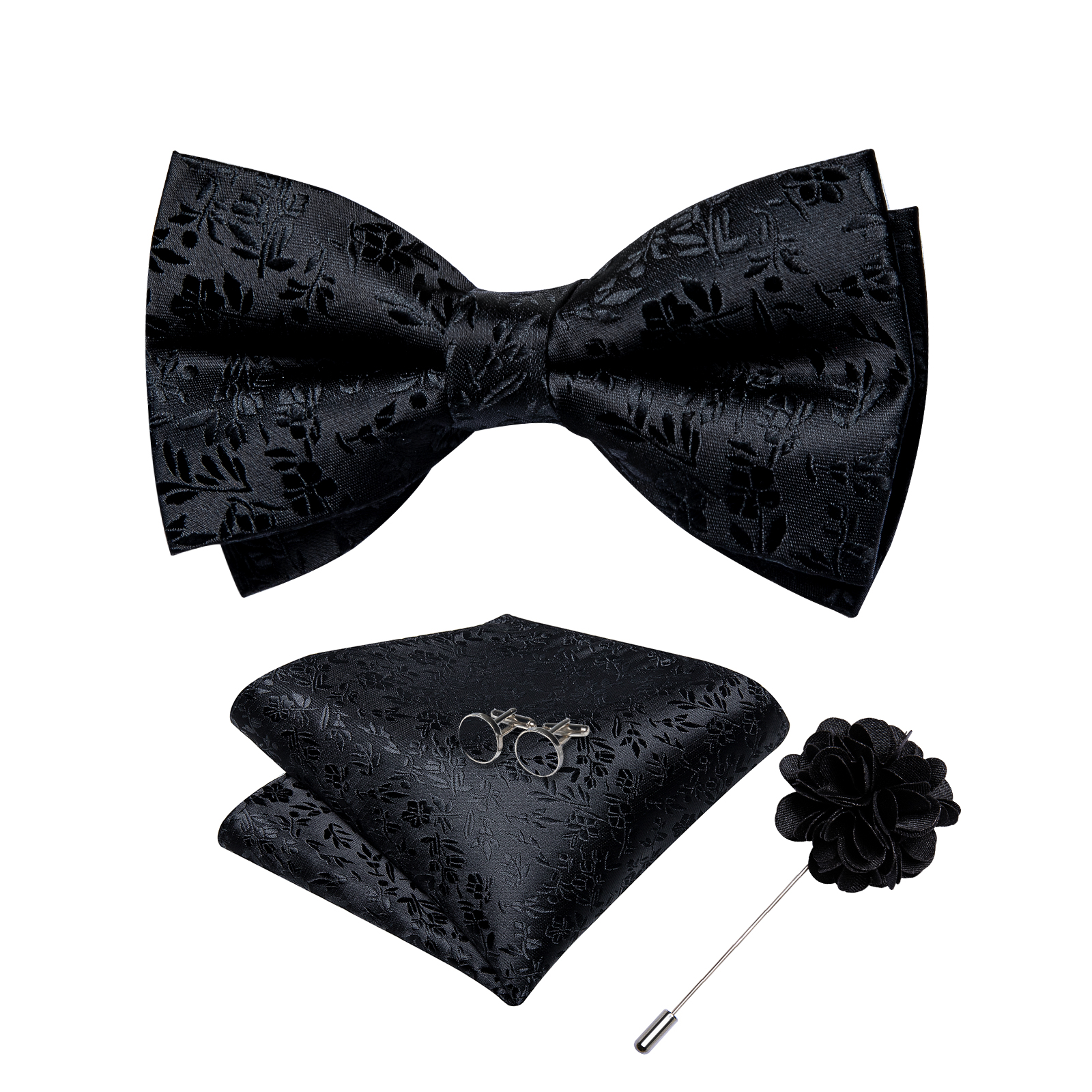 4Pcs Black Solid Floral Men's  - Men'S Grooming Set Gift avis et prix