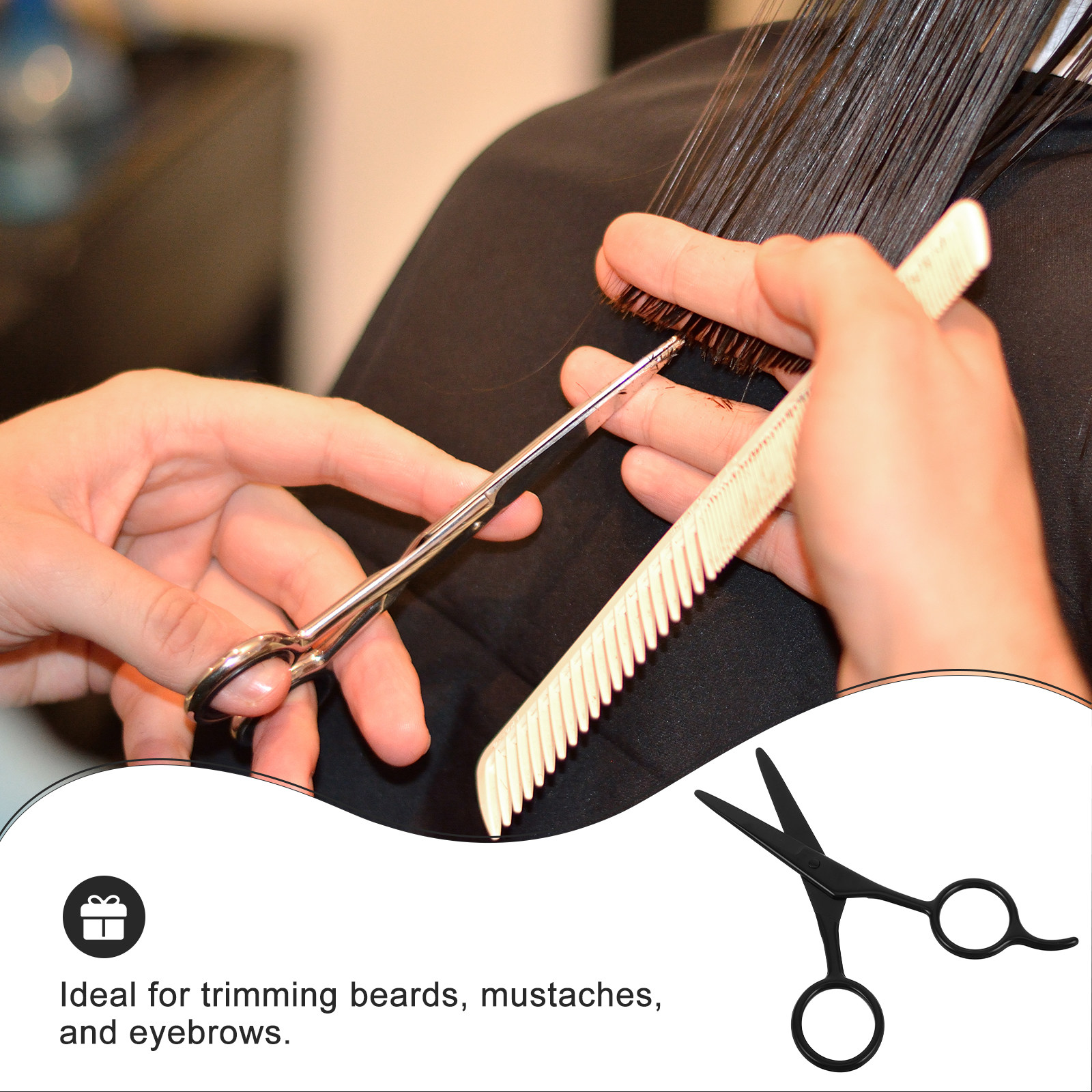 2Pcs Stainless Steel Black Bea - Men'S Grooming Eyebrow Trimming avis et prix