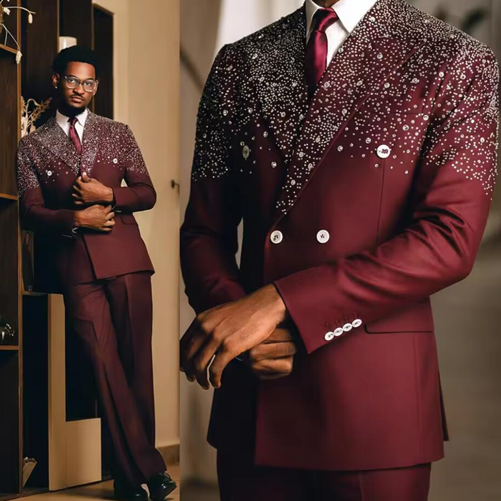 Exclusive Beading Crystals Sui - Men Grooming Outfit avis et prix