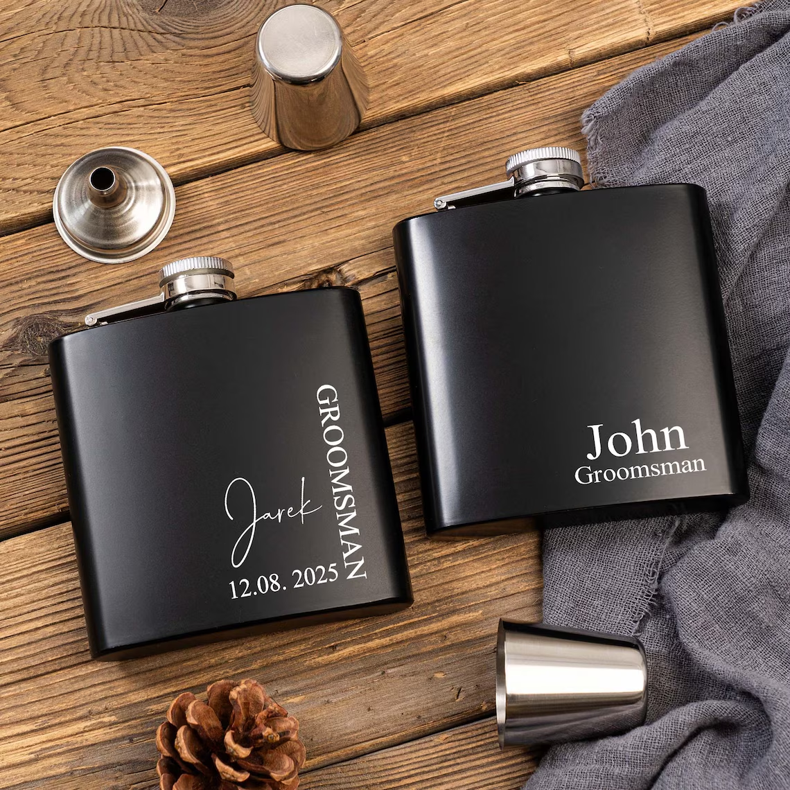 Personalized Name Hip Flask Se - Men'S Grooming Set Gift avis et prix